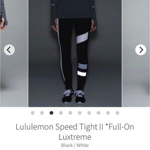 Lululemon Reflective Speed Tight II